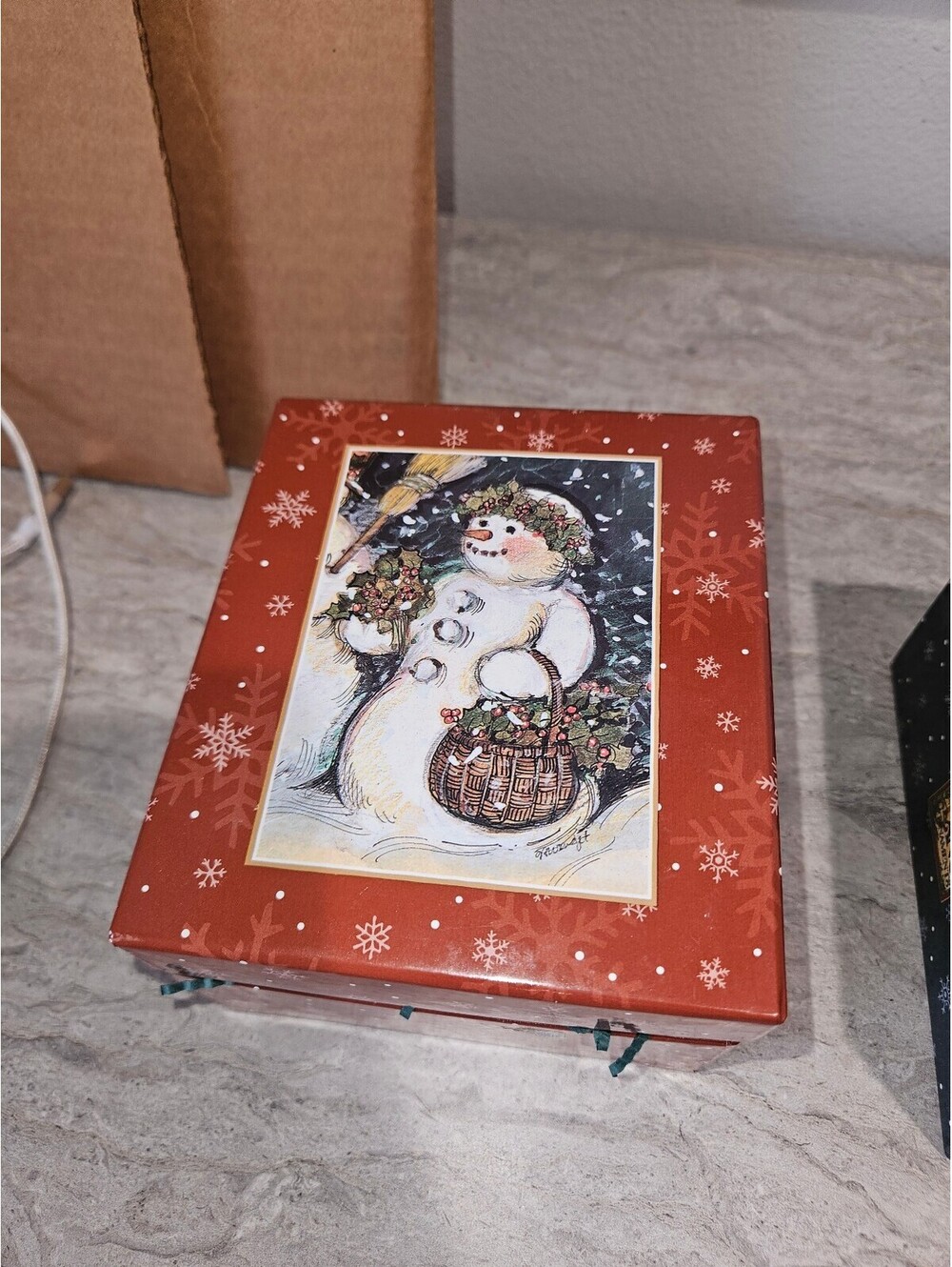 Vintage lang snowman ornament
